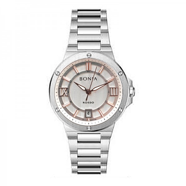 Bonia BR186-2313 Silver White Lady